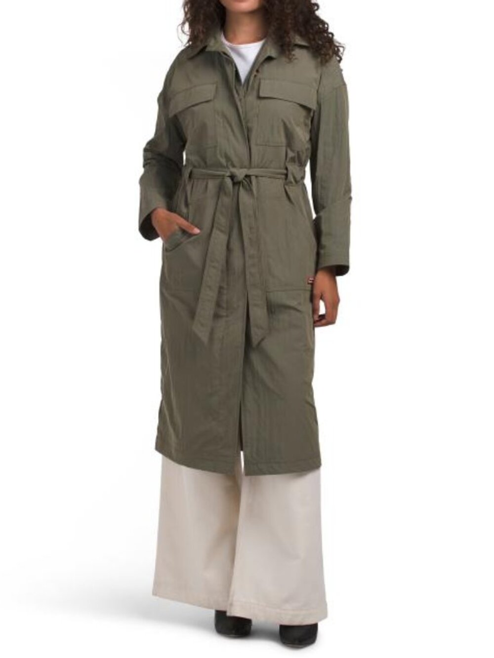 HUNTER Sage Patti Belted Utility Trench Coat